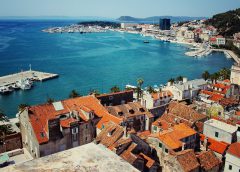Aerial photo of Split, Croatia
