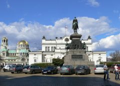 A picture of Parliament Square in Sofia.
